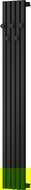 Mexen Flux декоративен радиатор за баня 1500 x 240 мм, 450 W, черен - W127-1500-240-00-70