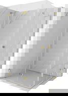 Mexen Lunar-F Duo сгъваем душ кабина 95 x 85 см, прозрачна, златна - 836-095L-085P-50-00