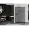 Mexen Kioto Душ кабина Walk-in 110 x 200 см, графитен 8 мм, златна - 800-110-101-50-40