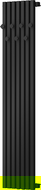 Mexen Flux декоративен бански радиатор 1500 x 360 мм, 630 W, черен - W127-1500-360-00-70