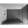 Mexen Kioto панел за душ Walk-in 90 x 200 см, графит 8 мм, розово злато - 800-090-101-60-40