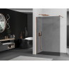 Mexen Kioto панел за душ Walk-in 90 x 200 см, графит 8 мм, розово злато - 800-090-101-60-40