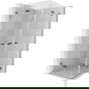 Mexen Lunar-F Duo сгъваема душ кабина 95 x 95 см, прозрачна, четка Gun Gray - 836-095L-095P-66-00