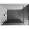 Mexen Kioto душ преграда Walk-in 110 x 200 см, графит 8 мм, розово злато - 800-110-101-60-40