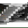 Mexen Kioto присзницова свала Walk-in 70 x 200 cm, графит 8 mm, черна - 800-070-101-70-40