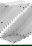 Mexen Lunar-F Duo сгъваема душ кабина 95 x 70 см, прозрачна, оръжеен метал - 836-095L-070P-95-00