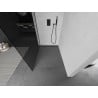 Mexen Kioto душова стена Walk-in 90 x 200 см, графит 8 мм, черна - 800-090-101-70-40