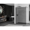 Mexen Kioto стенна душ преграда Walk-in 100 x 200 cm, графит 8 mm, черна - 800-100-101-70-40