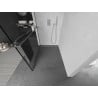 Mexen Kioto+ душ кабина с рафт Walk-in 70 x 200 см, черна рамка, хром - 800-070-121-01-70