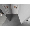 Mexen Kioto стенна преграда за душ Walk-in 80 x 200 cm, огледало 8 мм, розово злато