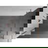 Mexen Kioto стена за душ Walk-in 80 x 200 cm, огледало 8 mm, розово злато - 800-080-101-60-50