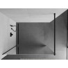 Mexen Kioto душ стена Walk-in 80 x 200 см, огледало 8 мм, черно - 800-080-101-70-50