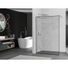 Mexen Kioto душ преграда Walk-in 140 x 200 см, черна рамка 8 мм, хром - 800-140-101-01-70