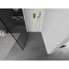Mexen Kioto душ стена Walk-in 100 x 200 см, черна рамка 8 mm, златна - 800-100-101-50-70