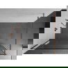 Mexen Kioto стена за душ Walk-in 110 x 200 cm, черна рамка 8 mm, розово злато - 800-110-101-60-70