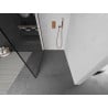 Mexen Kioto душ стена Walk-in 120 x 200 см, черна рамка 8 мм, розово злато - 800-120-101-60-70
