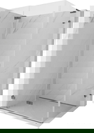 Mexen Lunar-F L сгъваема душ кабина лява 100 x 90 см, прозрачна, пистолетно сиво четкано - 836L-100-090-66-00-L