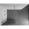 Mexen Kioto душ кабина Walk-in 80 x 200 cm, черна решетка 8 mm, хром - 800-080-101-01-77