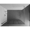 Mexen Kioto Душ преграда Walk-in 140 x 200 см, черна решетка 8 мм, хром - 800-140-101-01-77