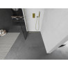 Mexen Kioto панел за душ Walk-in 70 x 200 см, черна решетка 8 мм, златен - 800-070-101-50-77