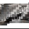 Mexen Lunar-F L сгъваема душ кабина лява 100 x 90 см, прозрачна, gun metal - 836L-100-090-95-00-L