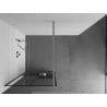 Mexen Kioto+ душова стена с поличка Walk-in 90 x 200 см, черен модел, хром - 800-090-121-01-77