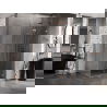 Mexen Lunar-F сгъваема душ кабина дясна 95 x 70 см, прозрачна, матиран месинг- 836-095-070-65-00-P