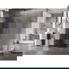 Mexen Lunar-F L сгъваем ляв душ 90 x 80 см, прозрачен, четкан никел - 836L-090-080-97-00-L