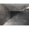 Mexen Lunar-F L сгъваема лява душ кабина 100 x 80 см, прозрачна, матов никел