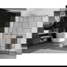 Mexen Kioto+ стена за душ с рафт Walk-in 80 x 200 см, черен модел, хром - 800-080-121-01-78