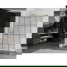 Mexen Kioto стена за душа Walk-in 140 x 200 см, черен модел 8 мм, златен - 800-140-101-50-77