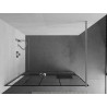 Mexen Kioto+ душ стена с рафт Walk-in 130 x 200 см, черен десен, хром - 800-130-121-01-78
