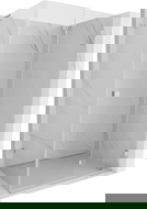 Mexen Lunar-F L сгъваема душ кабина, дясна 100 x 70 cm, прозрачна, хром - 836L-100-070-01-00-P