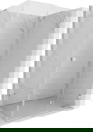 Mexen Lunar-F L сгъваема душ кабина дясна 85 x 80 cm, прозрачна, хром - 836L-085-080-01-00-P