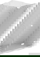 Mexen Lunar-F L сгъваем душ кабина дясна 75 x 70 см, прозрачна, бяла - 836L-075-070-20-00-P