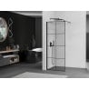 Mexen Kioto душова стена Walk-in 80 x 200 см, черен дизайн 8 мм, черна - 800-080-101-70-77