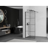 Mexen Kioto душ-преграда Walk-in 90 x 200 см, черна решетка 8 мм, черна - 800-090-101-70-77