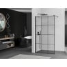Mexen Kioto душова стена Walk-in 110 x 200 см, черен модел 8 мм, черна - 800-110-101-70-77