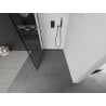 Mexen Kioto душова стена Walk-in 110 x 200 см, черен модел 8 мм, черна - 800-110-101-70-77