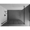 Mexen Kioto стена за душ с Walk-in 140 x 200 см, прозрачен/черен модел 8 мм, черен - 800-140-101-70-77