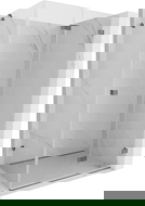 Mexen Lunar-F преграда за душ, сгъваема дясна 75 x 70 см, прозрачна, gun metal - 836-075-070-95-00-P