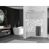 Mexen Kioto+ душ преграда с рафт Walk-in 80 x 200 cm, бял шарка, хром - 800-080-121-01-85