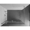 Mexen Kioto+ душ преграда с рафт Walk-in 80 x 200 cm, бял шарка, хром - 800-080-121-01-85