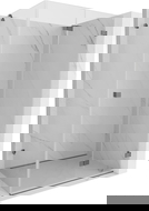 Mexen Lunar-F сгъваем душ кабина дясна 90 x 70 см, прозрачна, тъмен метал