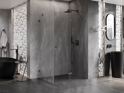 Mexen Lunar-F душ кабина сгъваема дясна 95 x 70 см, прозрачно, gun metal - 836-095-070-95-00-P