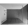 Mexen Kioto душ преграда Walk-in 120 x 200 cm, черен мотив 8 mm, хром - 800-120-101-01-78