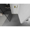 Mexen Kioto стена за душ Walk-in 140 x 200 см, черен модел 8 мм, златен - 800-140-101-50-78