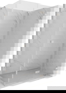 Mexen Lunar-F сгъваем душ-кабина дясна 100 x 80 см, прозрачна, матиран никел - 836-100-080-97-00-P