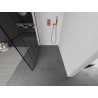 Mexen Kioto душ стена Walk-in 130 x 200 cm, черен модел 8 mm, розово злато - 800-130-101-60-78
