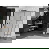 Mexen Kioto душпараван Walk-in 90 x 200 см, черен мотив 8 мм, черен - 800-090-101-70-78